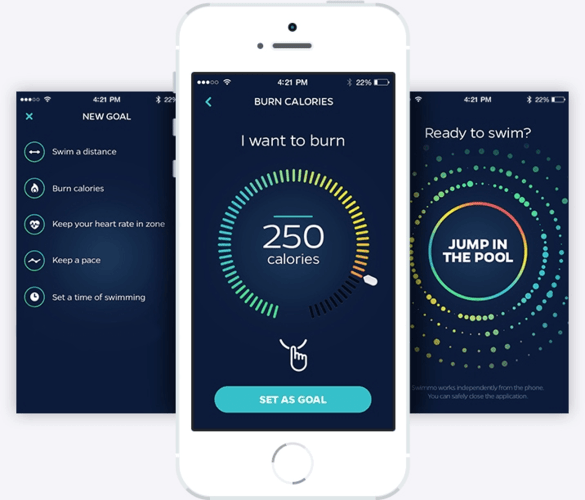 목표를 설정하여 TrainingGuide™ 에 따라 수영하세요